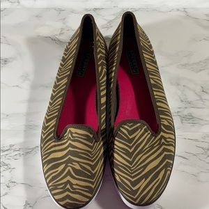 Sperry Canvas Animal Print Top-Sliders Sneaker